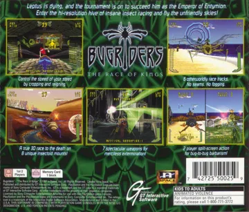 Bugriders - The Race of Kings (US) box cover back